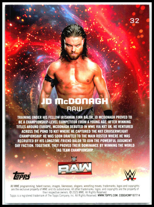 2025 Topps Universe WWE #32 JD McDonagh