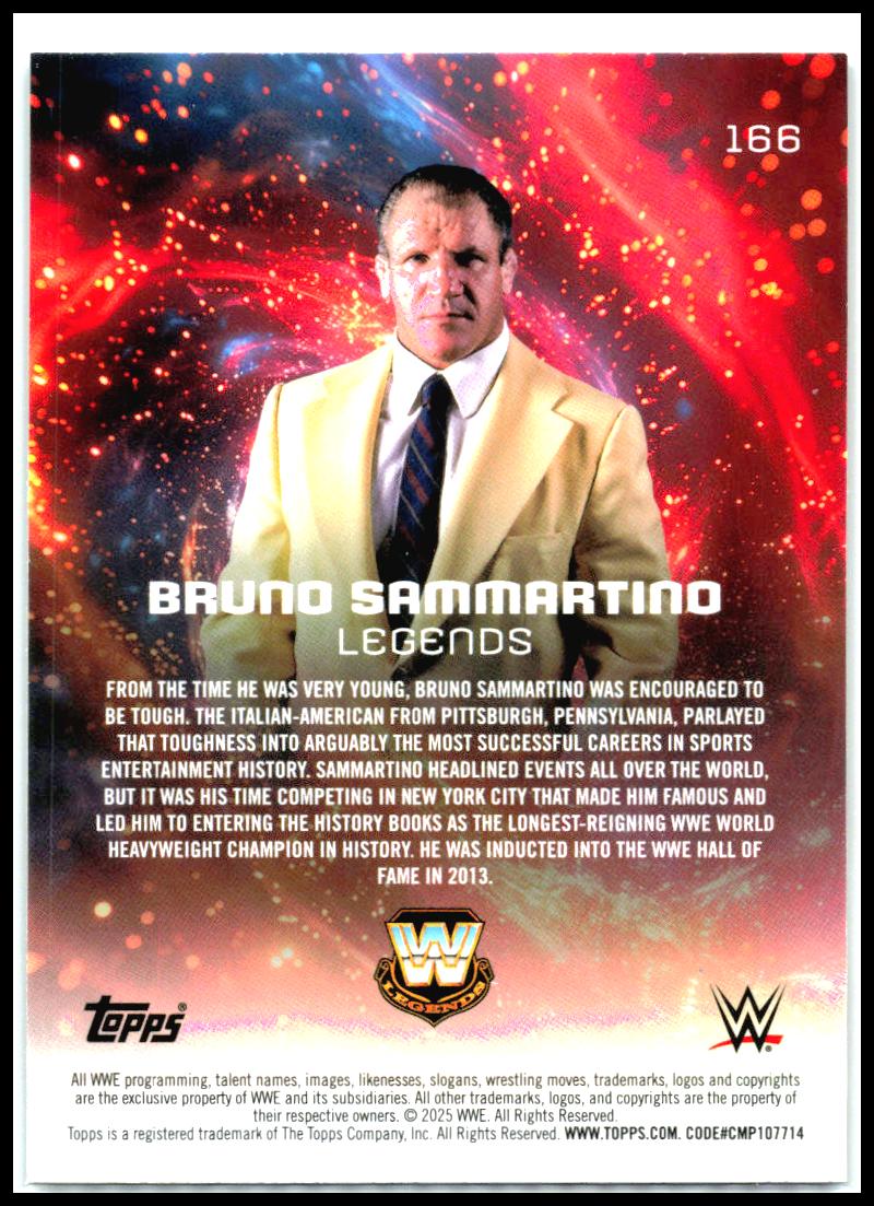 2025 Topps Universe WWE #166 Bruno Sammartino