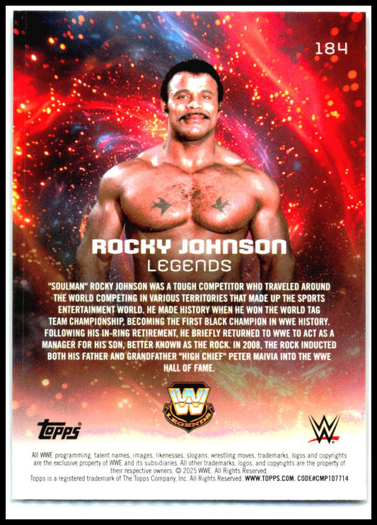2025 Topps Universe WWE #184 Rocky Johnson