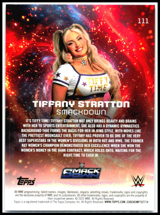 2025 Topps Universe WWE #111 Tiffany Stratton