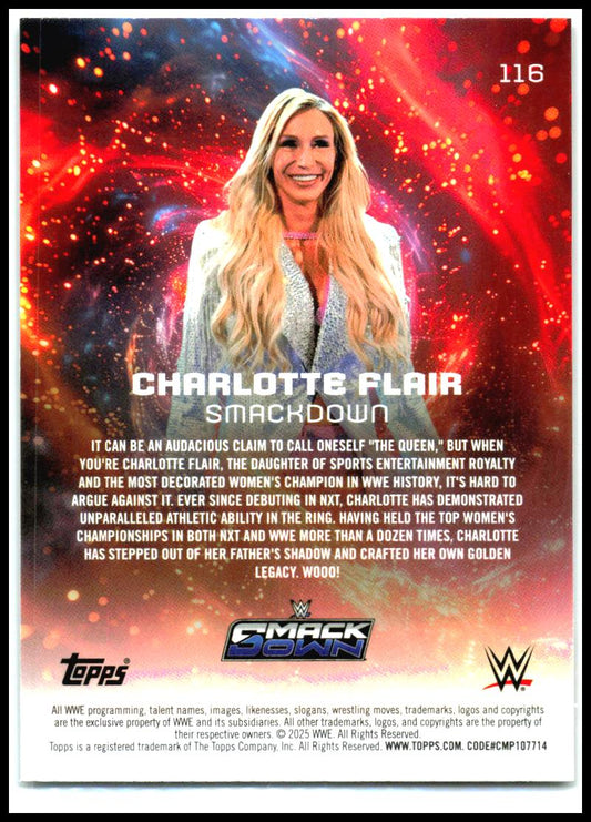 2025 Topps Universe WWE #116 Charlotte Flair