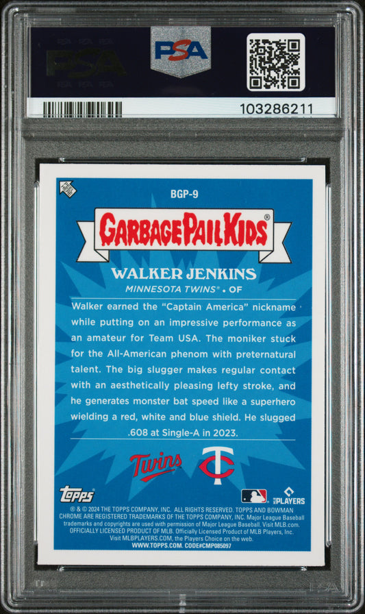 2024 Bowman Chrome Bowman Garbage Pail Kids #BGP9 Captain Walker