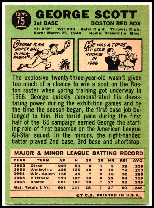 1967 Topps #75 George Scott Boston Red Sox