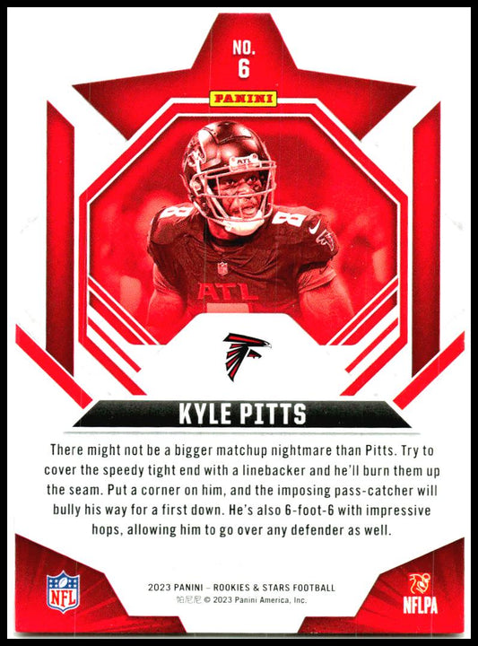 2023 Panini Rookies & Stars #6 Kyle Pitts Atlanta Falcons