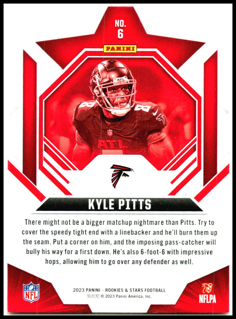2023 Panini Rookies & Stars #6 Kyle Pitts Atlanta Falcons