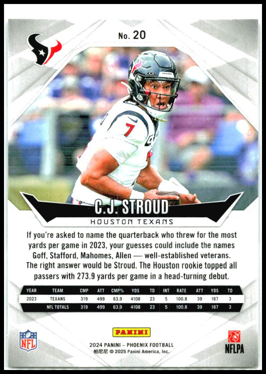 2024 Panini Phoenix #20 C.J. Stroud Houston Texans