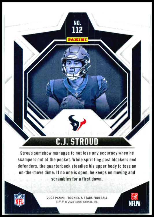 2023 Panini Rookies & Stars #112 C.J. Stroud Rookie Houston Texans