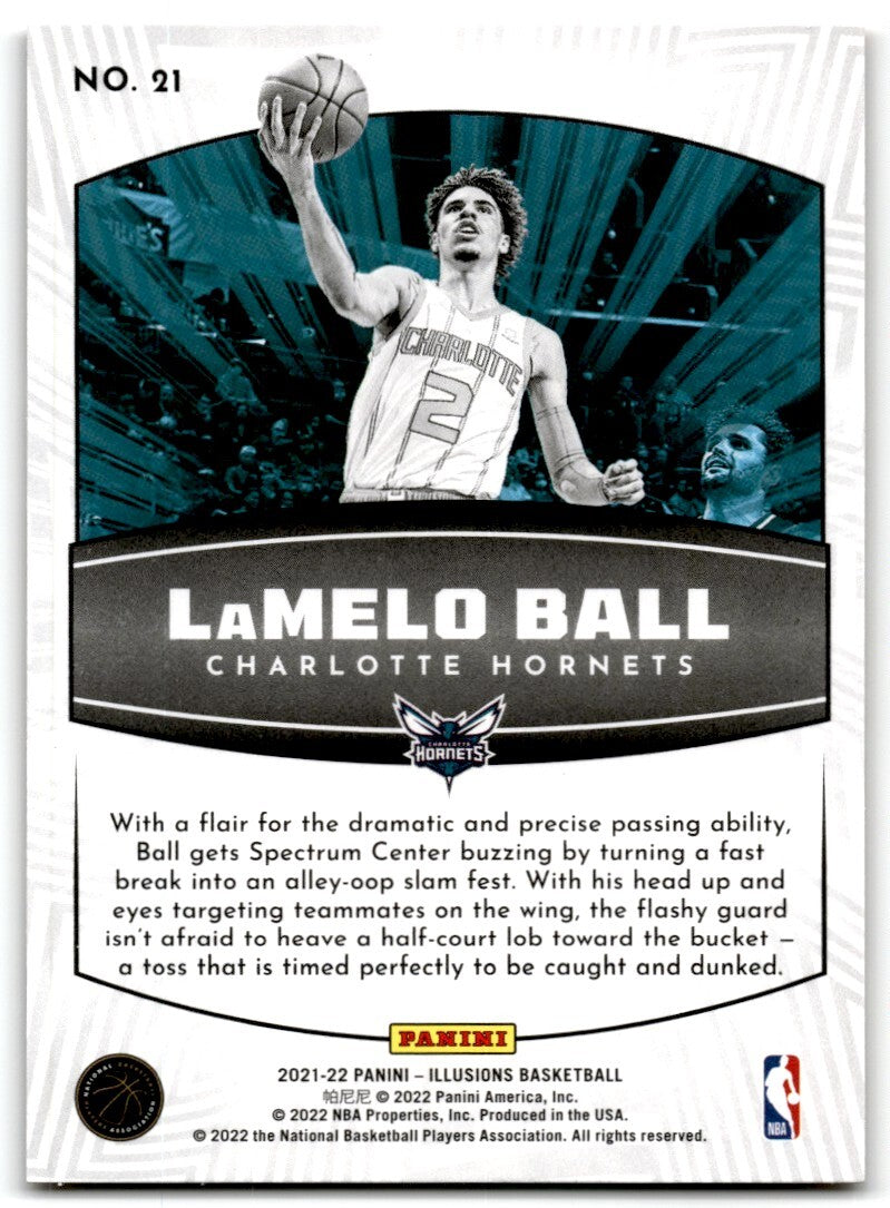 2021-22 Panini Illusions - Operation Detonation Orange LaMelo Ball Charlotte