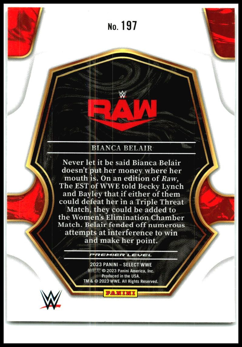 2023 Panini Select WWE #197 Bianca Belair