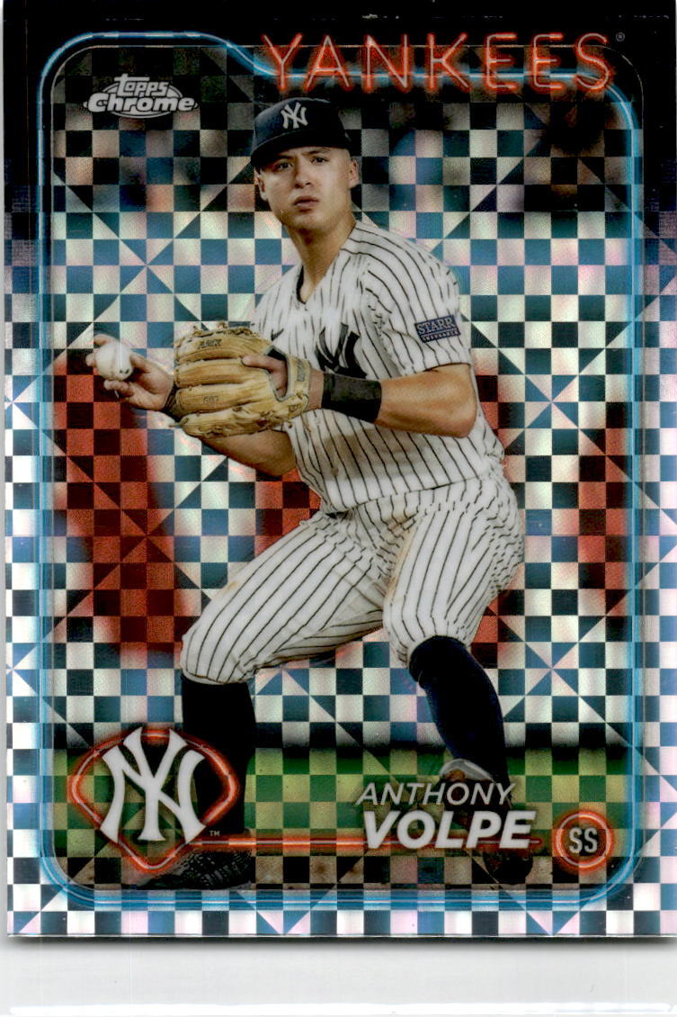 2024 Topps Chrome X-Fractors #236 Anthony Volpe New York Yankees