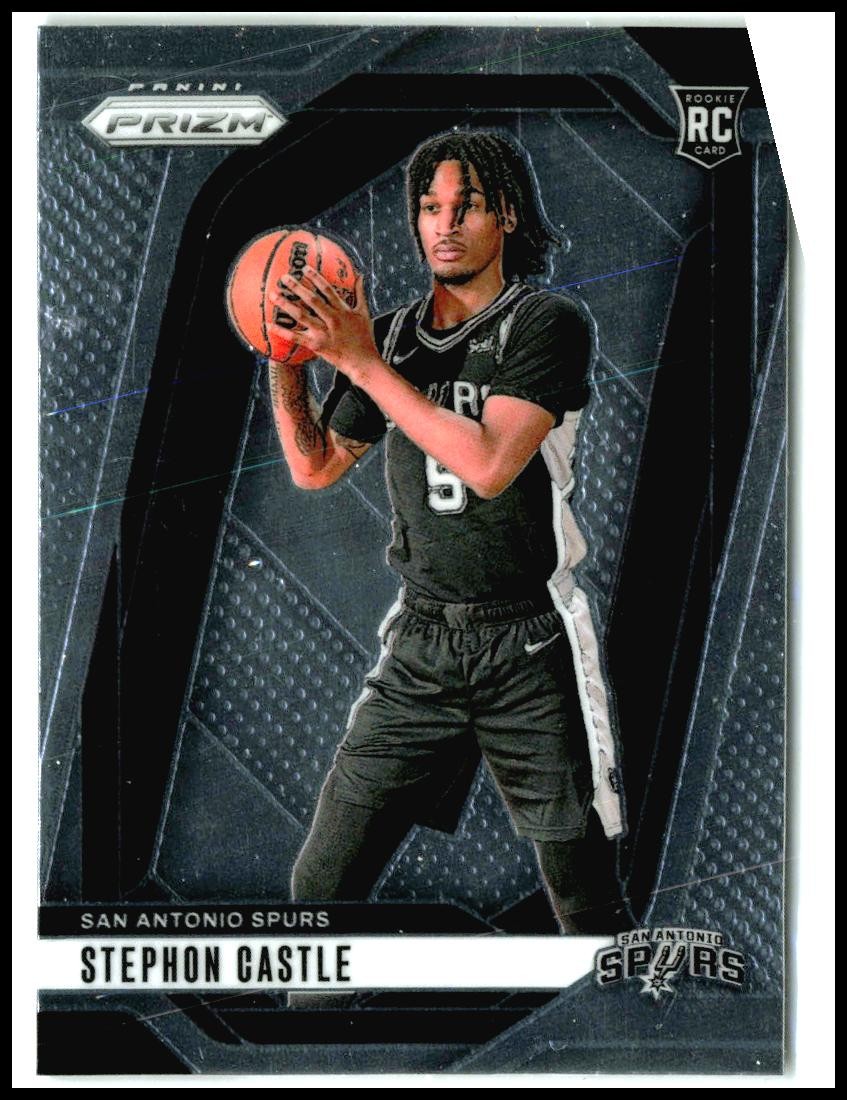 2024-25 Panini Prizm #234 Stephon Castle Rookie San Antonio Spurs