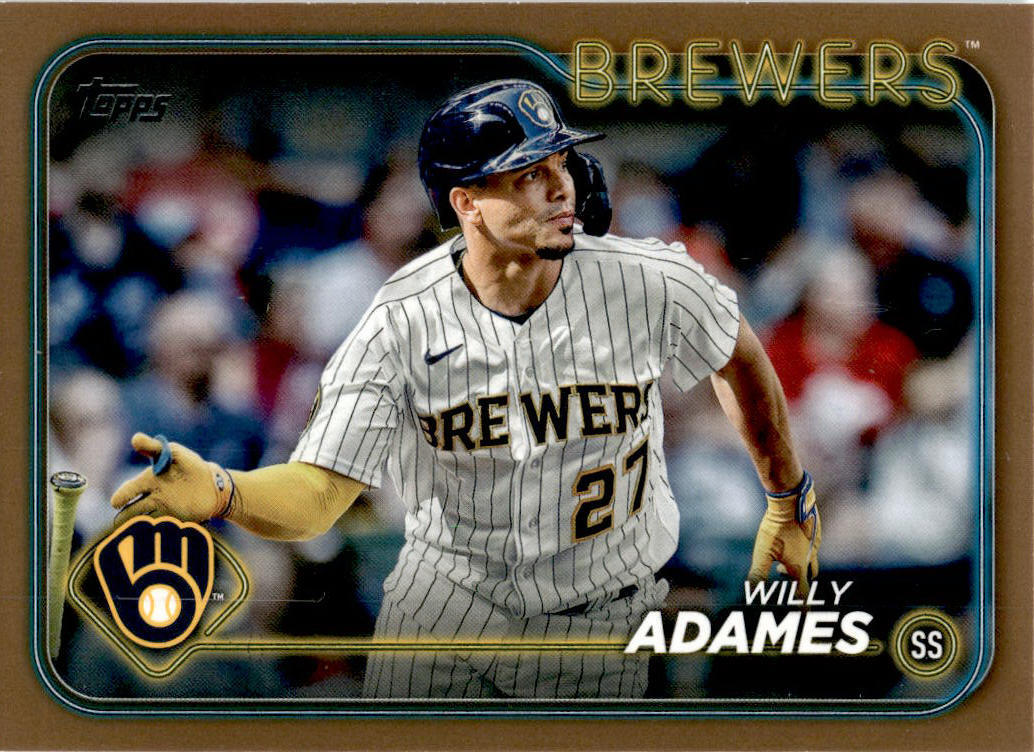 2024 Topps Gold #33 Willy Adames Milwaukee Brewers /2024