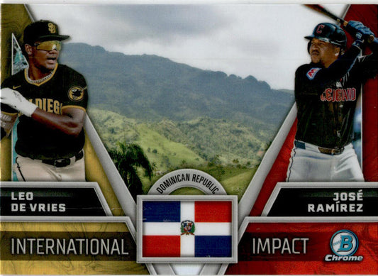 2024 Bowman Chrome International Impact #II-5 De Vries / Ramirez
