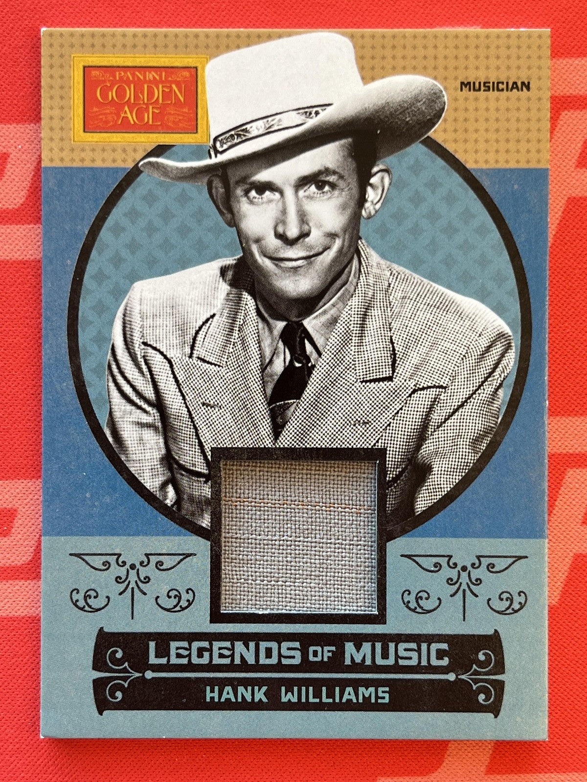 2014 Panini Golden Age Legends of Music Memorabilia #1 Hank Williams