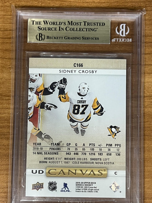 2019-20 Upper Deck UD Canvas #C166 Sidney Crosby Pittsburgh Penguins