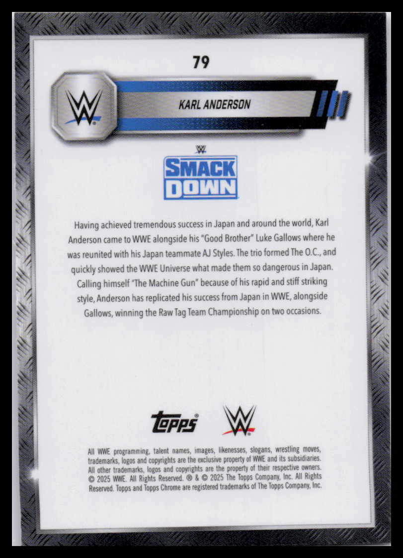 2024 Topps Chrome WWE #79 Karl Anderson