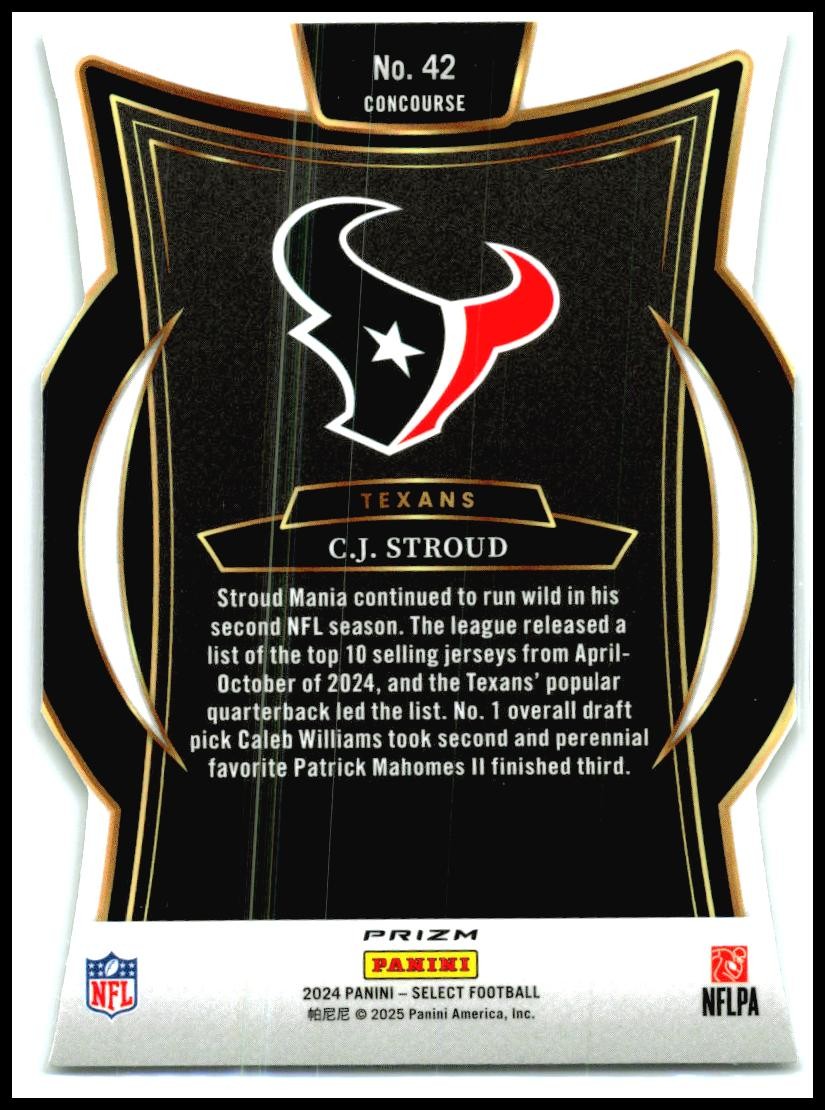 2024 Panini Select Silver Prizm #42 C.J. Stroud Houston Texans