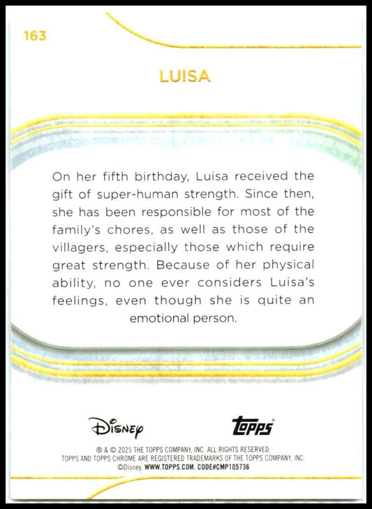 2025 Topps Chrome Disney #163 Luisa
