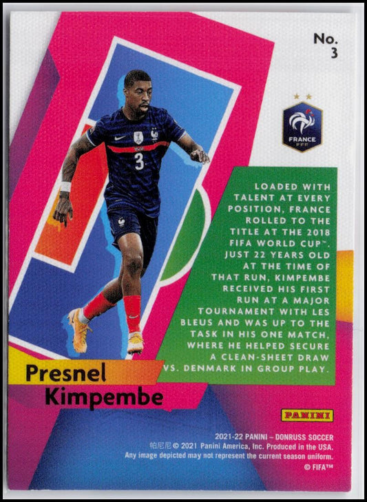 2021-22 Donruss #3 Presnel Kimpembe Power in the Box
