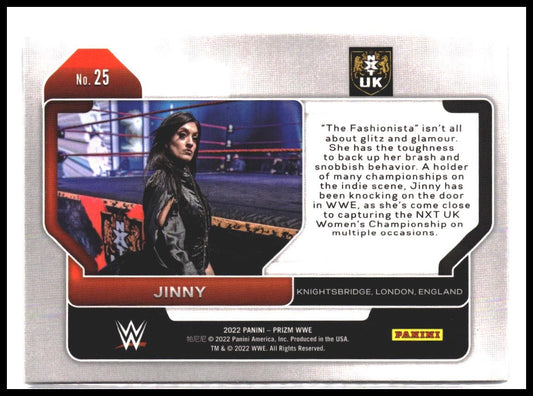 Jinny #25 2022 Panini Prizm WWE Rookie RC