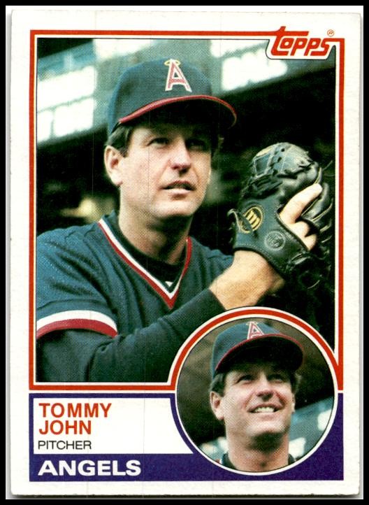 1983 Topps #735 Tommy John California Angels