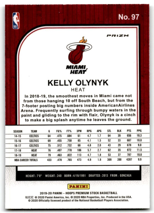2019-20 Box Set Pulsar Prizm Kelly Olynyk Miami Heat #97