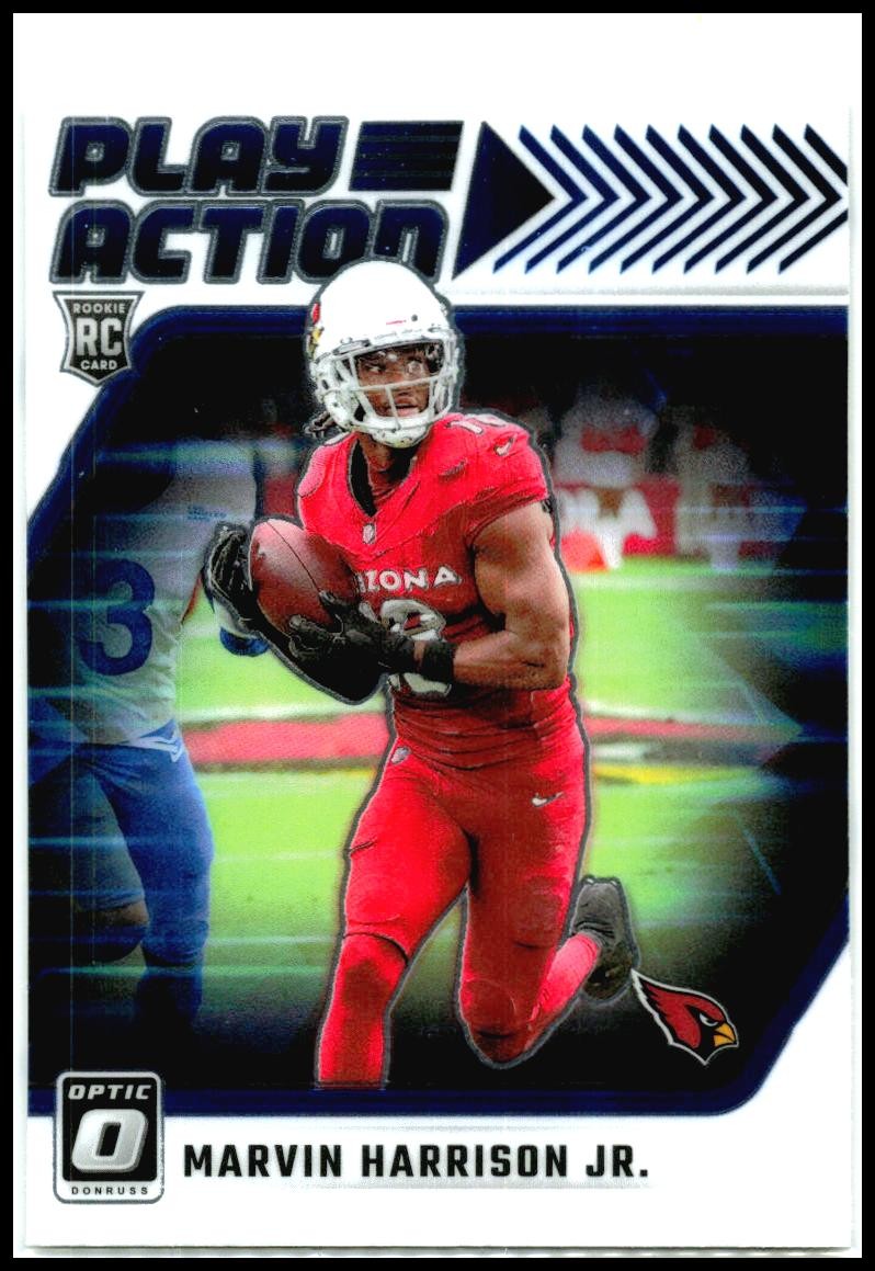2024 Donruss Optic Play Action #2 Marvin Harrison Jr. Arizona Cardinals