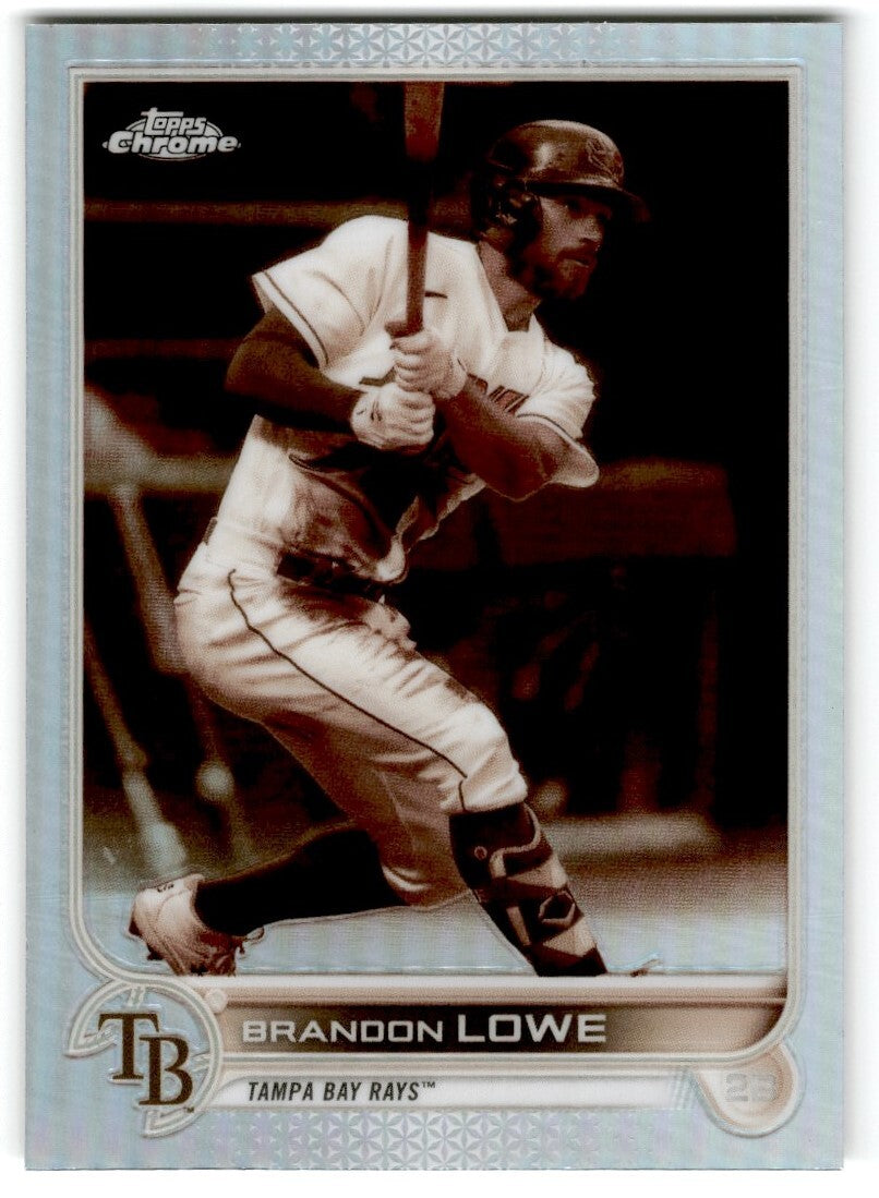 2022 Topps Chrome Sepia Refractor Brandon Lowe Tampa Bay Rays #107