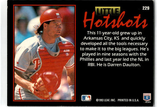 1993 Triple Play #229 Darren Daulton Philadelphia Phillies
