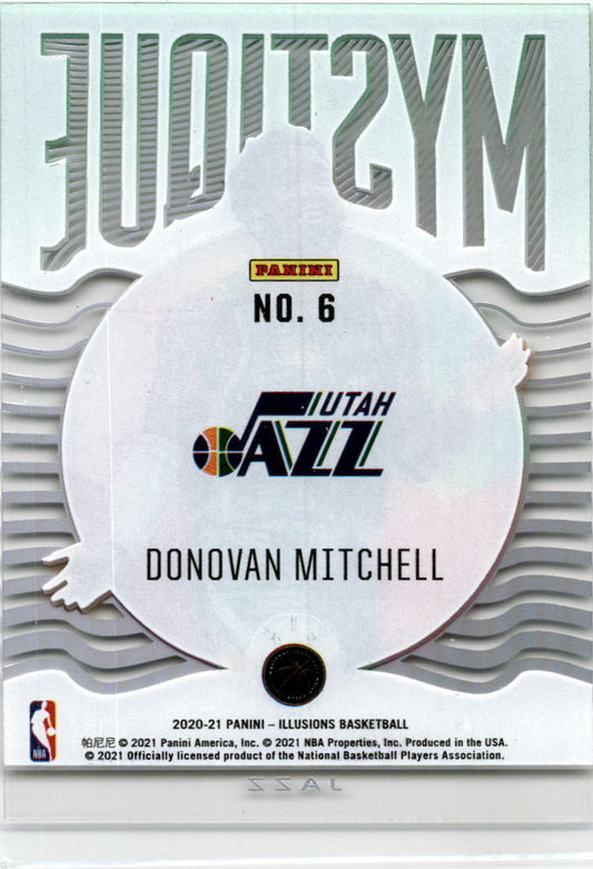 2020 Panini Illusions Mystique Emerald #6 Donovan Mitchell Utah Jazz