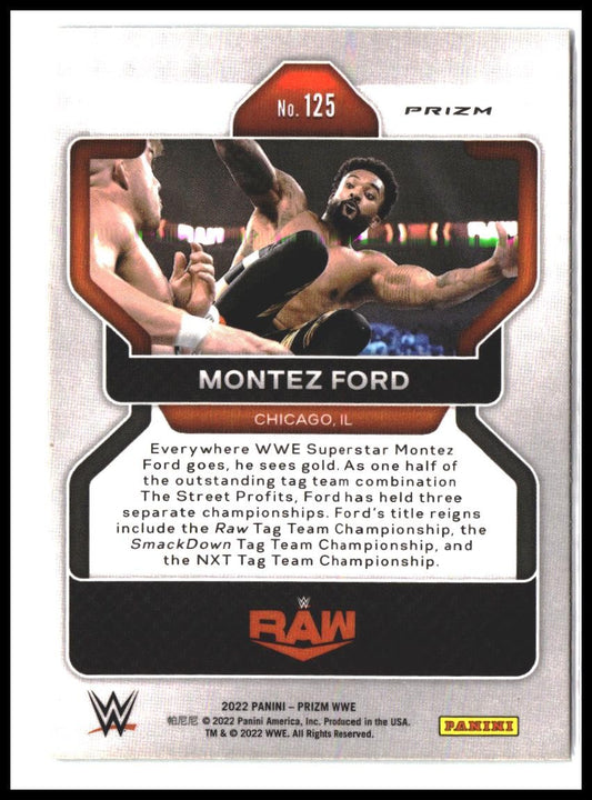 Montez Ford #125 2022 Panini Prizm WWE Green