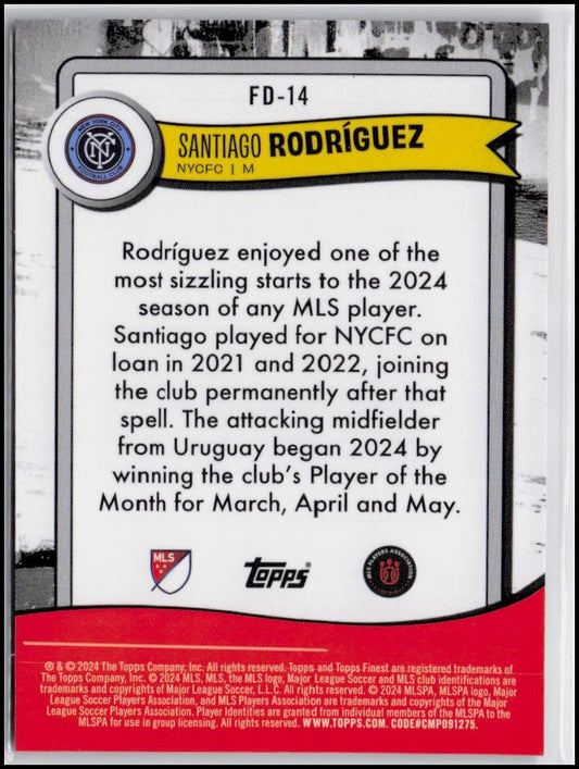 2024 Finest MLS #FD-14 Santiago Rodríguez Finest Debuts