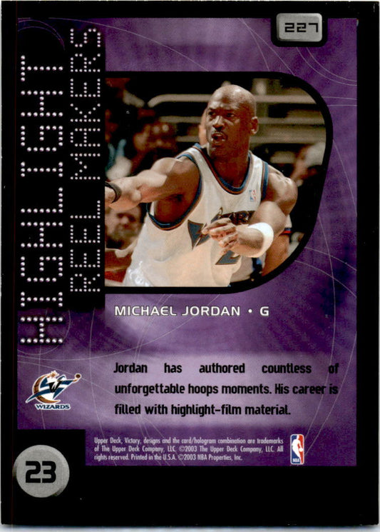2003-04 Upper Deck Victory #227 Michael Jordan Washington Wizards