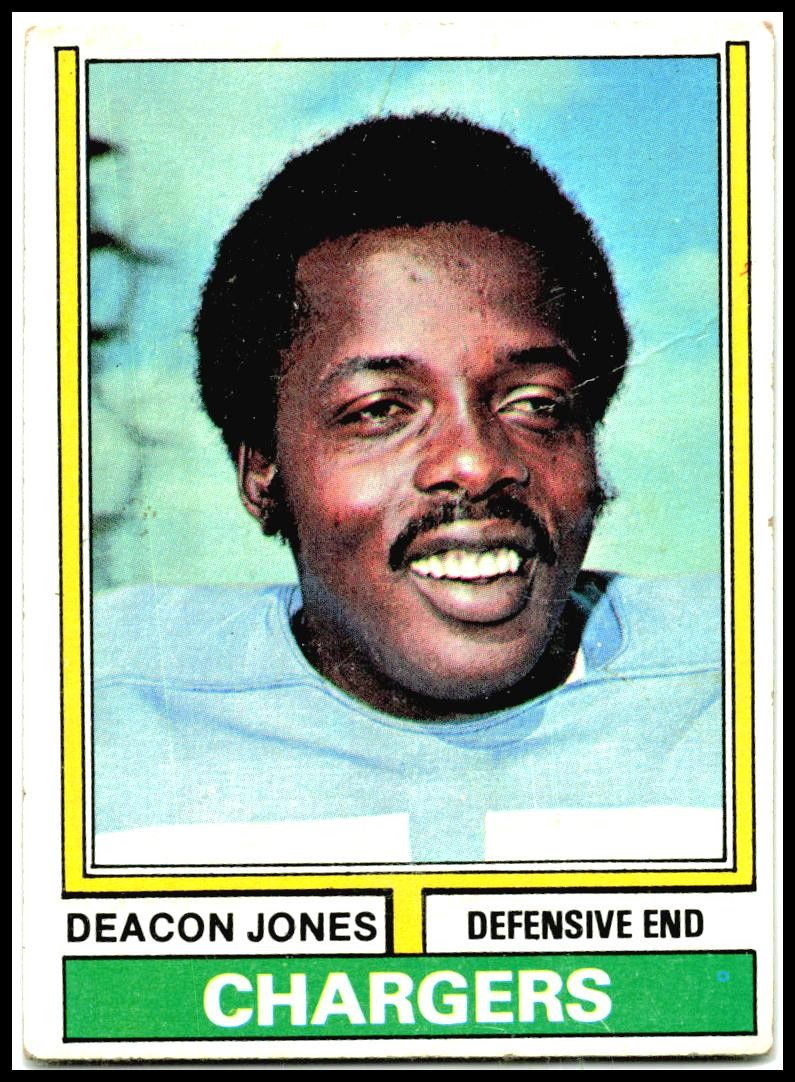 1974 Topps #390 Deacon Jones San Diego Chargers