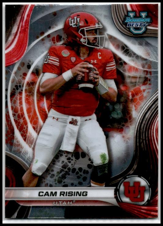 2024 Bowman University Best #71 Cam Rising Utah Utes