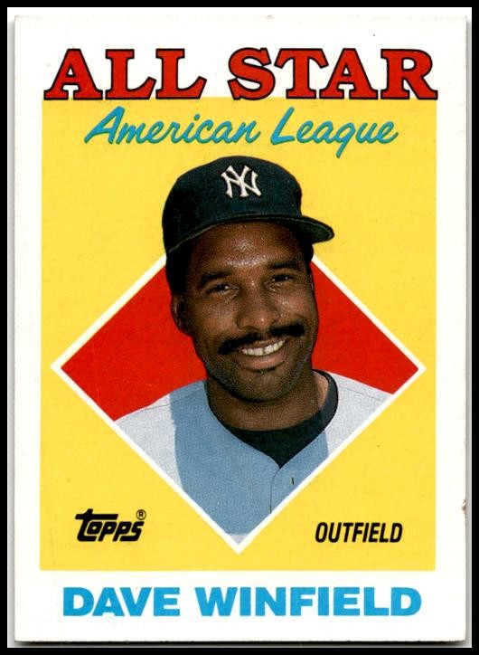 1988 Topps #392 Dave Winfield New York Yankees