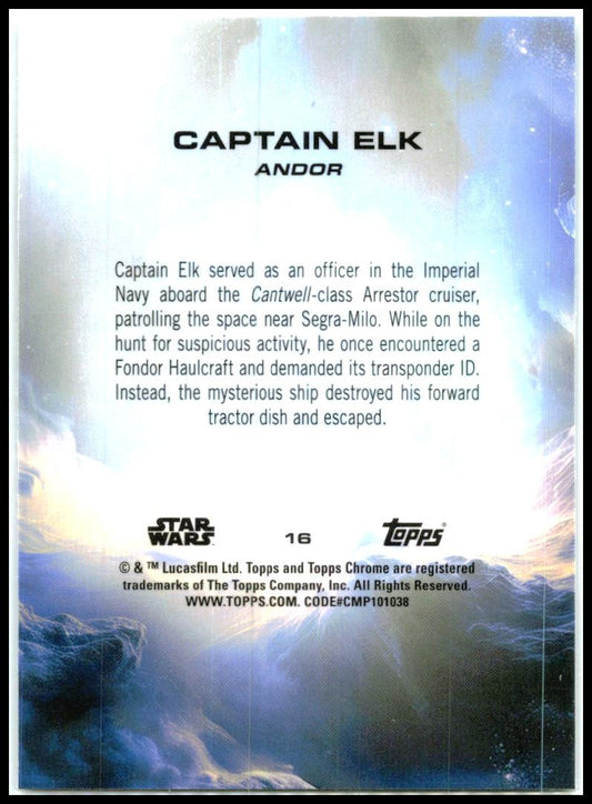 2025 Topps Chrome Star Wars #16 Captain Elk