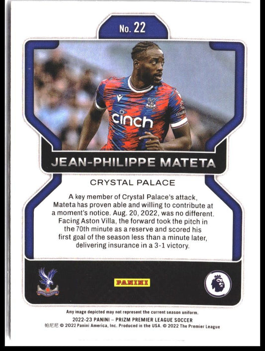 Jean-Philippe Mateta #22 2022-23 Panini Prizm Premier League