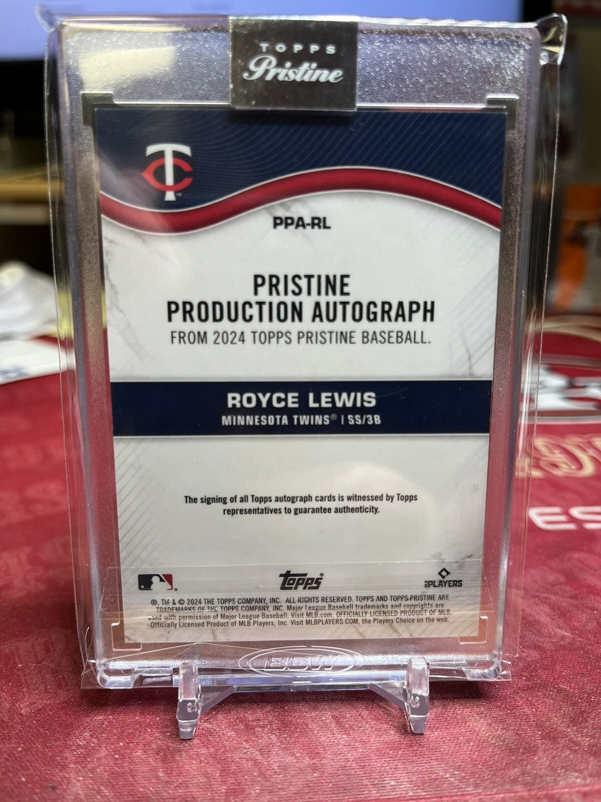 2024 Topps Pristine Pristine Production Autograph PPA-RL Royce Lewis /99 Twins