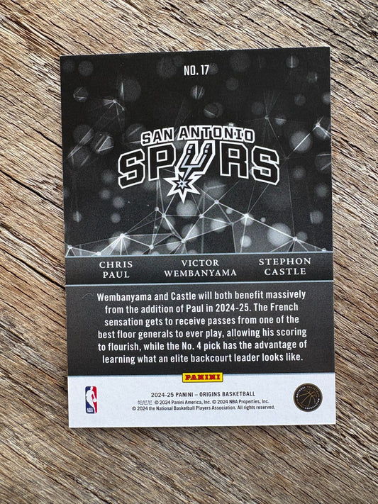 2024-25 Origins Pink Nucleus 17 Paul / Victor/ Castle /99 Spurs