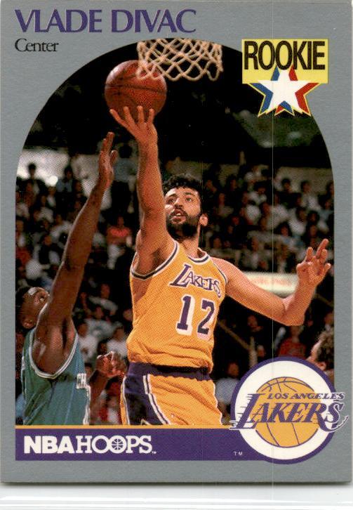 (4x) 1990 Hoops Team Night Los Angeles Lakers #154 Vlade Divac Lakers