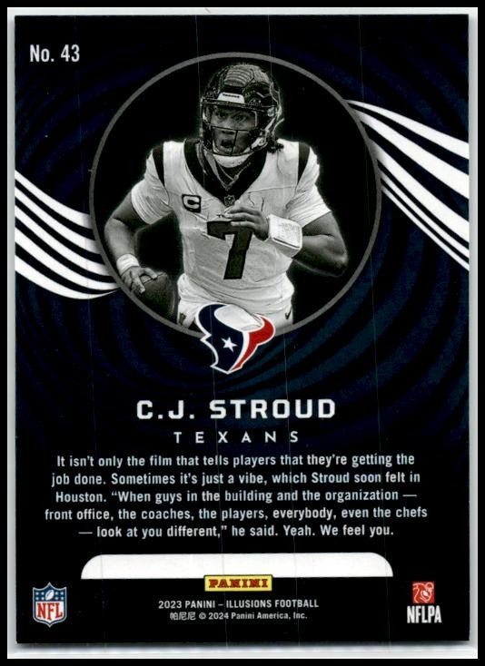 2023 Panini Illusions Retail #43 C.J. Stroud Rookie Houston Texans