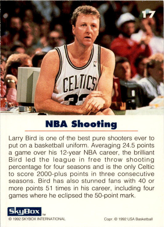 1992 SkyBox USA #17 Larry Bird USA