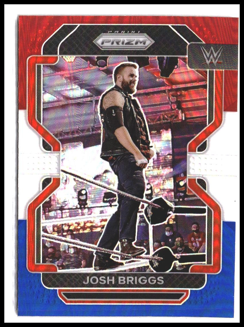 Josh Briggs #177 2022 Panini Prizm WWE Red, White and Blue