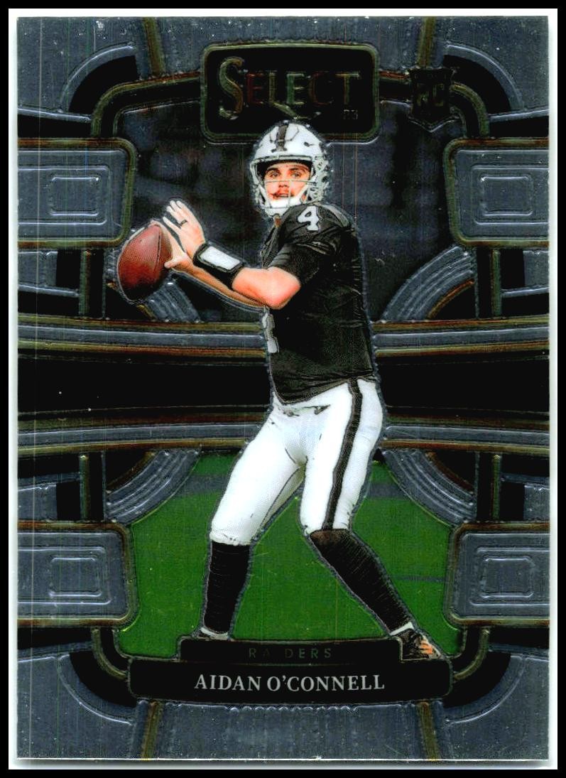 2023 Panini Select #58 Aidan O'Connell Rookie Las Vegas Raiders