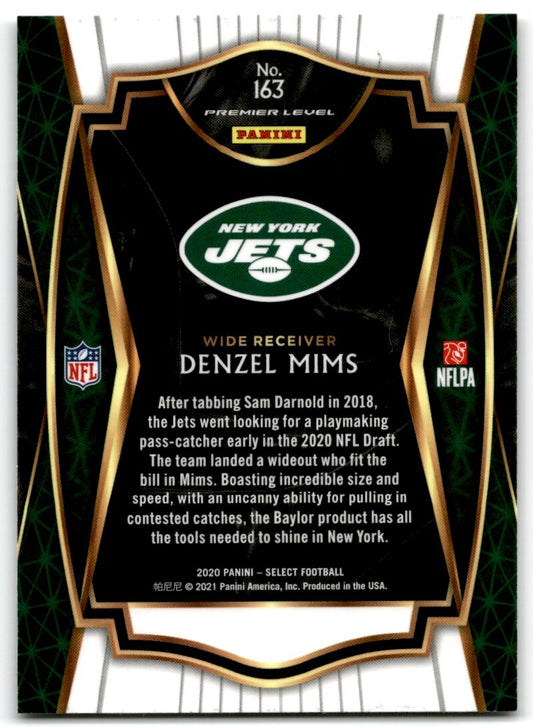 2021 Panini Select Denzel Mims New York Jets #163