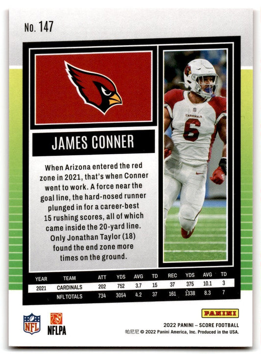 2022 Score James Conner Arizona Cardinals #147 Red