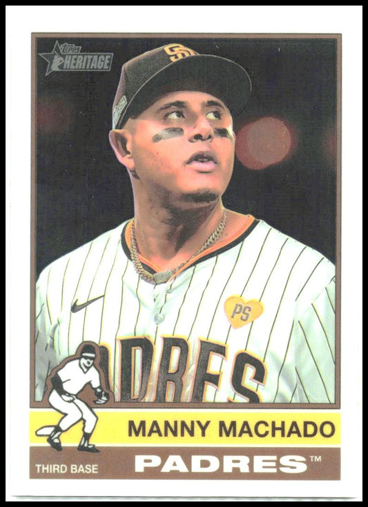 2025 Topps Heritage Chrome #330 Manny Machado Padres