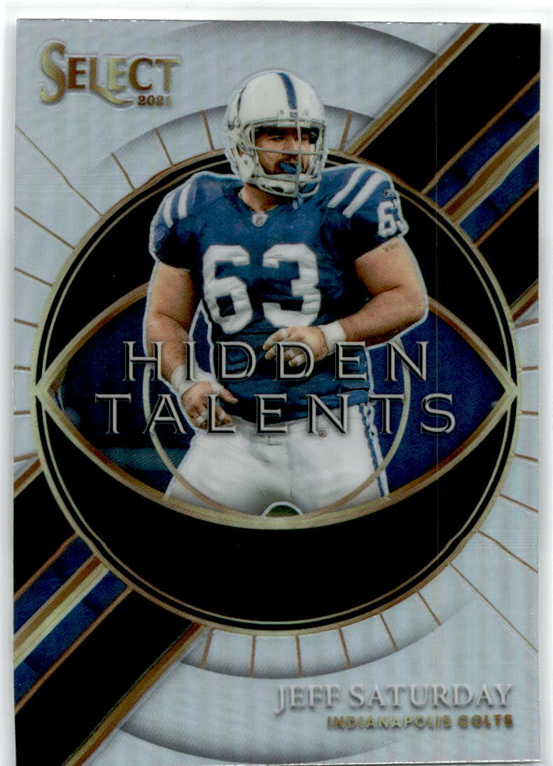 2021 Panini Select Silver #HT-22 Jeff Saturday Indianapolis Colts