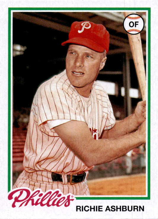 2022 Topps Archives #187 Richie Ashburn 1978 Topps Design Philadelphia Phillies